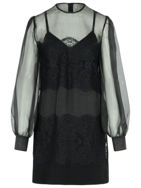 Dolce & Gabbana Dolce & Gabbana Black Silk Organza Dress