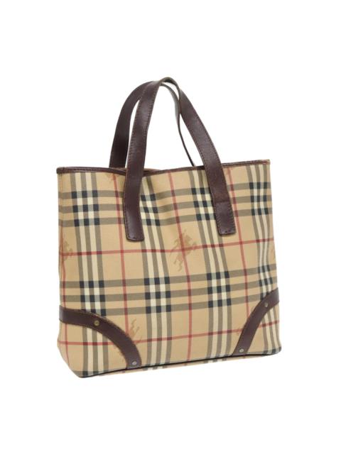 Burberry Burberry Nova Check Hand Bag Pvc Beige