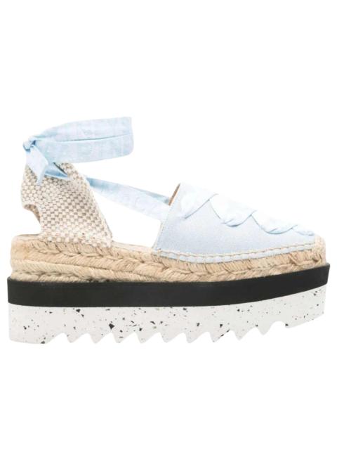 Stella McCartney Powder Blue Gaia Espadrilles