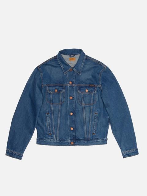 Nudie Jeans Danny Greasy Denim Jacket Mid Blue