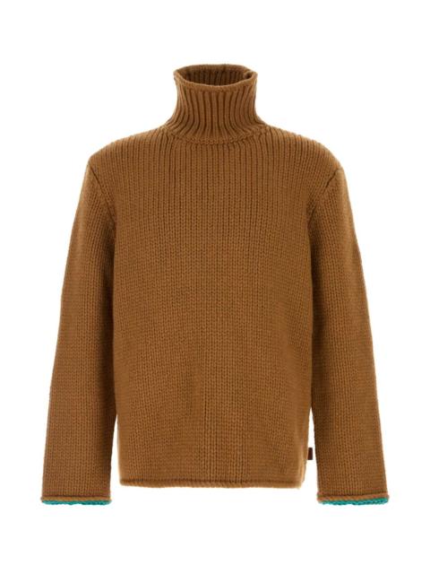 Loewe Loewe Men Camel Wool Sweater