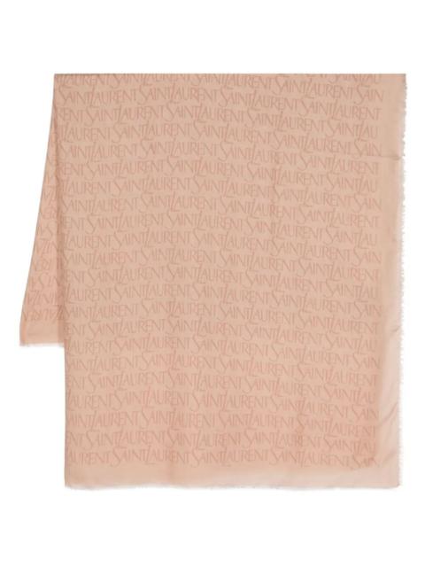 SAINT LAURENT Saint Laurent Men Saint Laurent Modal And Cashmere Large Square Scarf