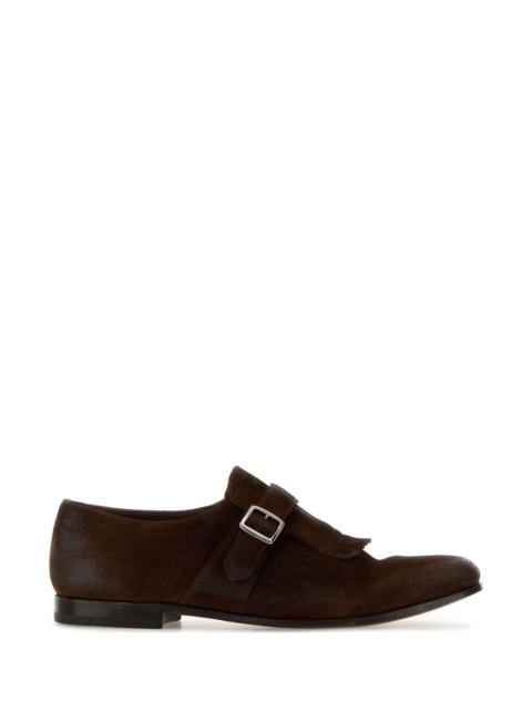 Church's Church's Men Brown Suede Shanghai Lace-Up Shoes