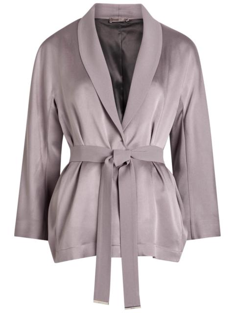 Herno Herno Belted Satin Blazer