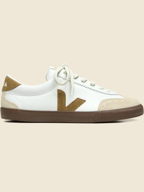 VEJA Volley O.T. Leather Sneaker - White Tent Bark