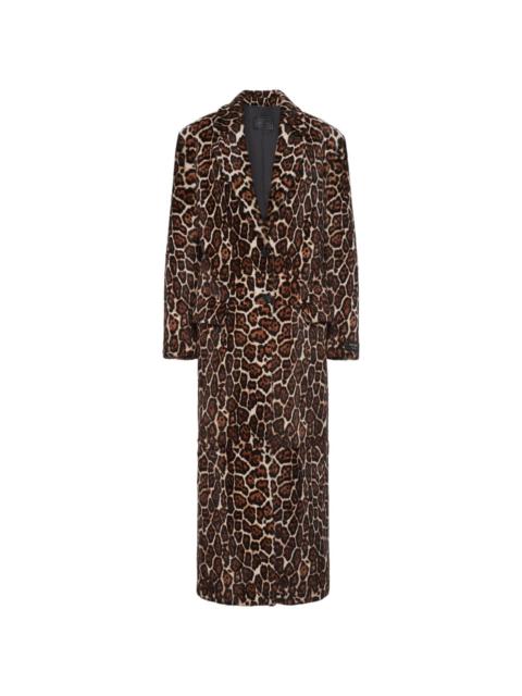 Prada animal-printed sheepskin coat