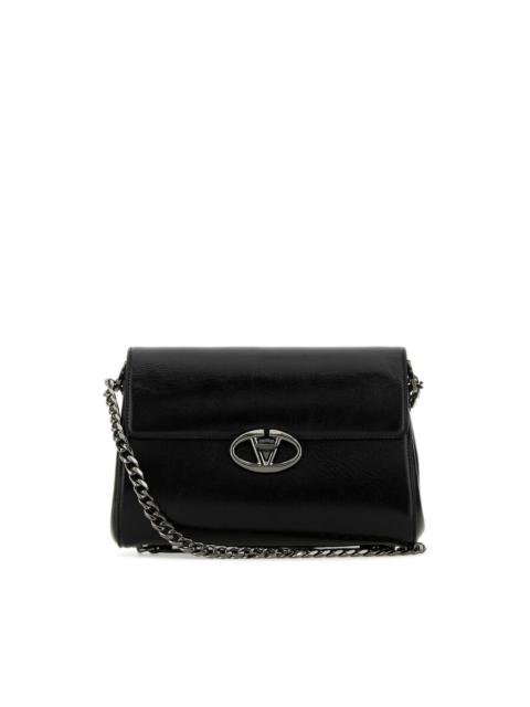 Valentino Valentino Garavani Black Leather Vlogo Shoulder