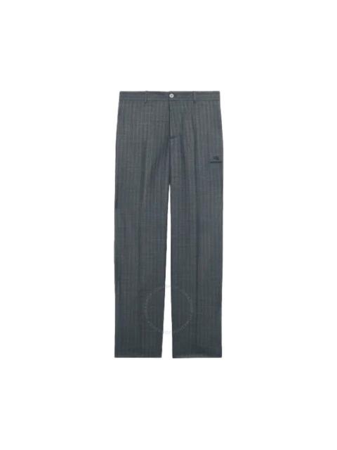 Balenciaga Men's Grey Sporty B Classic Trousers