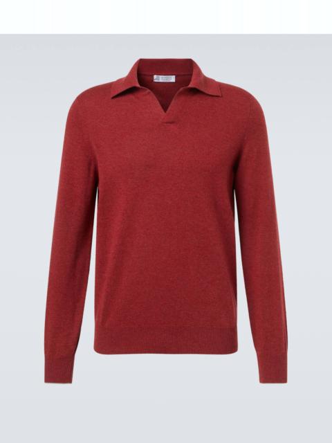 Brunello Cucinelli Cashmere polo sweater
