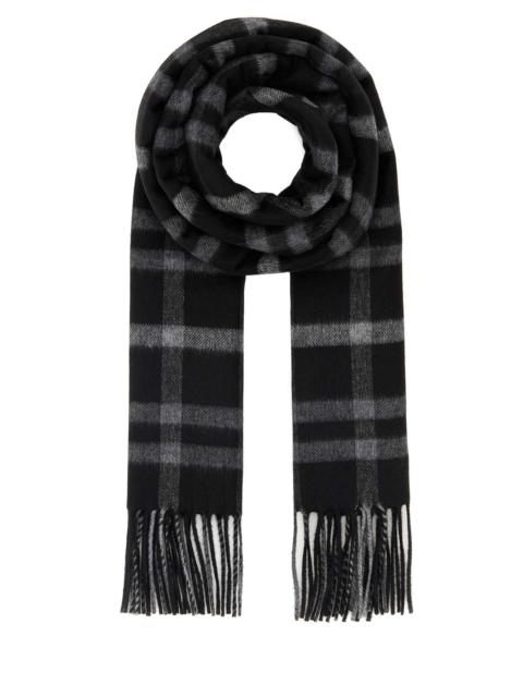 SAINT LAURENT Saint Laurent Men Embroidered Silk Blend Scarf