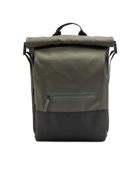 RAINS Trail Rolltop colour-block backpack