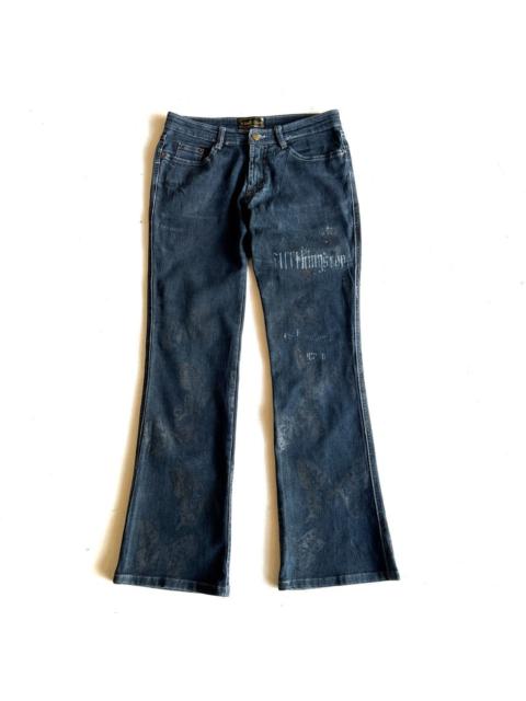 If Six Was Nine - h.naoto Blood low-waist flared jeans