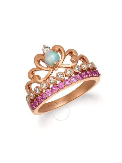 Other Designers Le Vian  Ladies Neopolitan Opal Ring in 14K Strawberry Gold