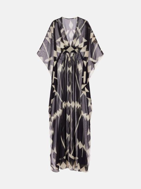 Johanna Ortiz Printed georgette maxi dress