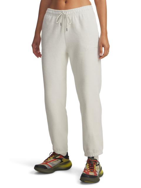 Under Armour Under Armour Icon Terry Varsity Joggers in Summit White //Summit White at Nordstrom