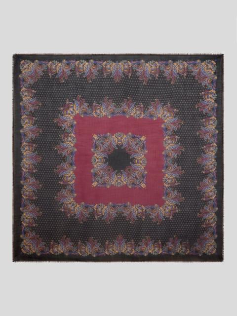 Etro FLORAL PAISLEY CASHMERE SHAWL