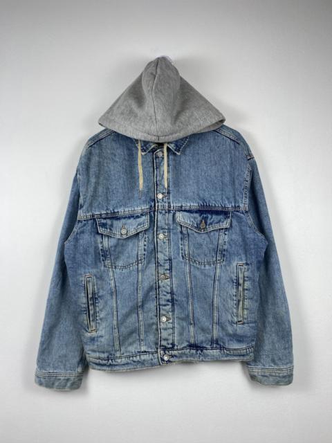Other Designers Vintage H&M Hoodie Button Up Denim Jacket J1295