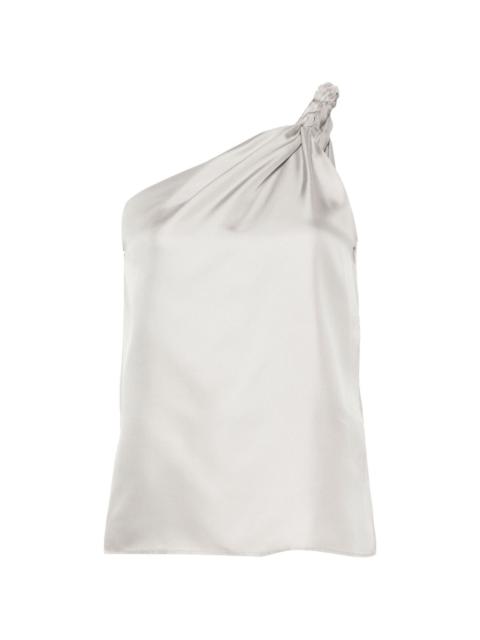 Adiran asymmetrical silk top