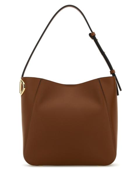 Valentino Brown leather VLogo bucket bag