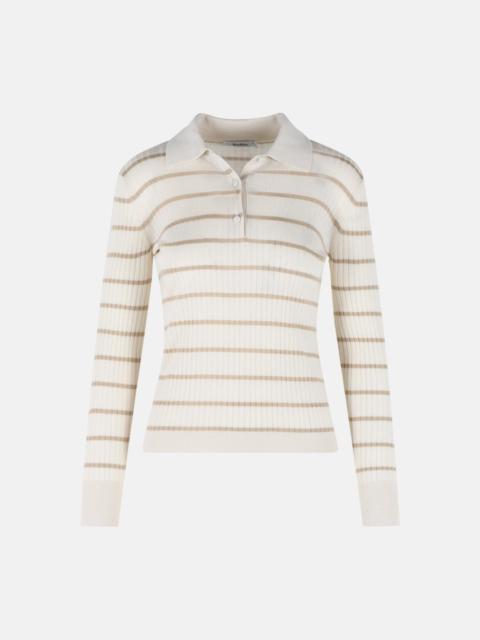 Max Mara 'GITANO' IVORY CASHMERE AND SILK SWEATER