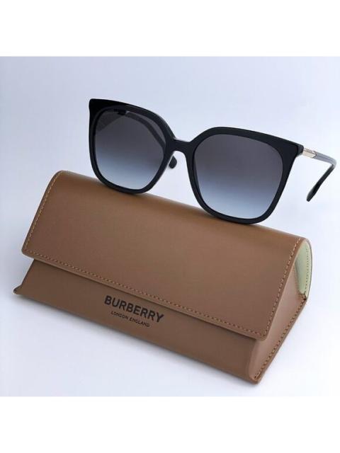 Burberry SALE! NEW Burberry BE4347 EMILY 501/87 Black Gradient Square Women Sunglasses