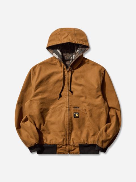 Carhartt Men's OG Active Jacket 50th Anniversary Edition Canvas Hamilton Brown / Camo Trebark