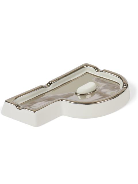 PALACE P-ASHTRAY WHITE / SILVER