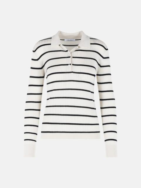 Max Mara 'GITANO' CASHMERE AND CREAM SILK SWEATER