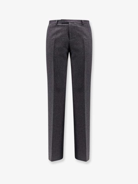Dior Men Flared Virgin Wool And Silk Trouser