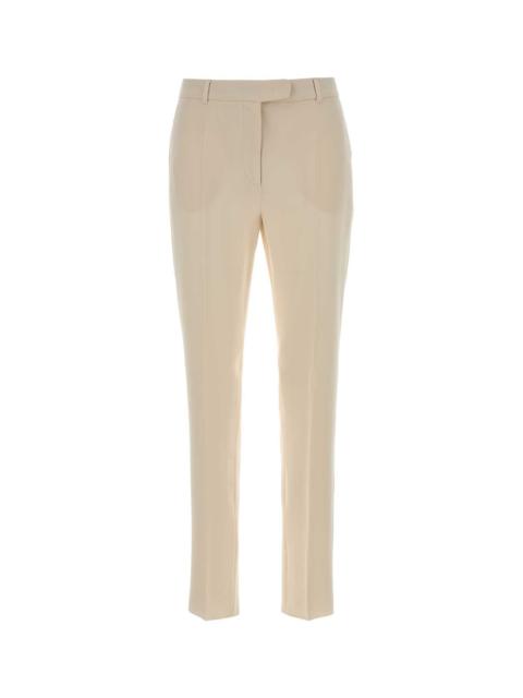 Max Mara Max Mara Women Pastel Yellow Crepe Jerta Pant