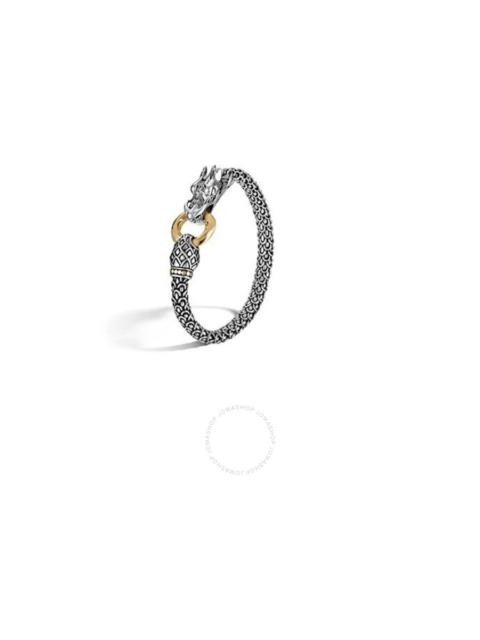 Other Designers John Hardy Legends Naga 6MM Station Silver and 18K Gold Bracelet - BZ65032XM
