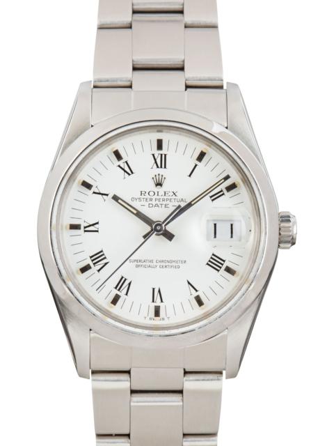 ROLEX 180460 Pre-owned Rolex Date 15000 White Dial