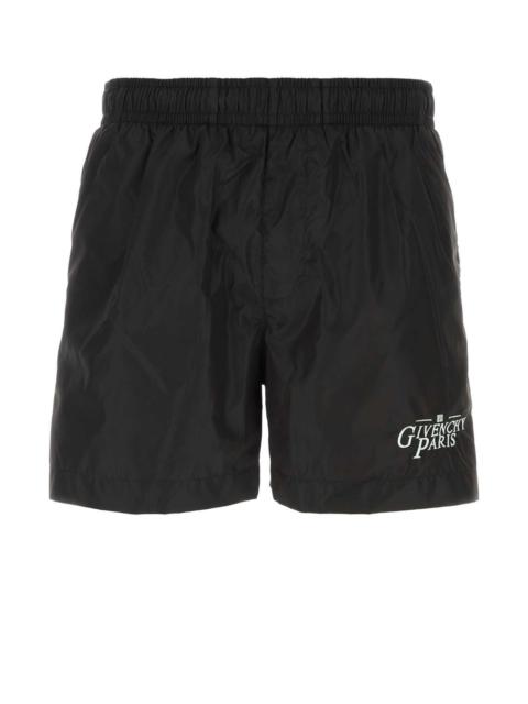 Givenchy Givenchy Men Black Nylon Swimming Shorts