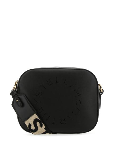 Stella McCartney Black alter nappa mini Stella Logo crossbody bag