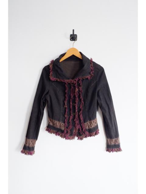 Other Designers Japanese Brand - Vintage Ohlala Japan Reconstructed Blazer Denim