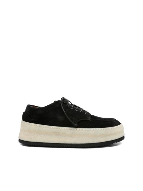 lace-up suede shoes