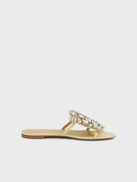 rabanne FLAT SANDALS WITH STRASS