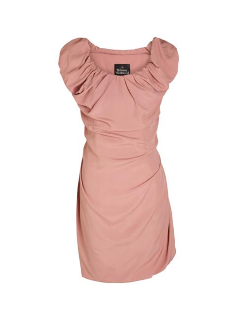 Vivienne Westwood Vivienne Westwood Ginnie Amber Draped Woven Mini Dress