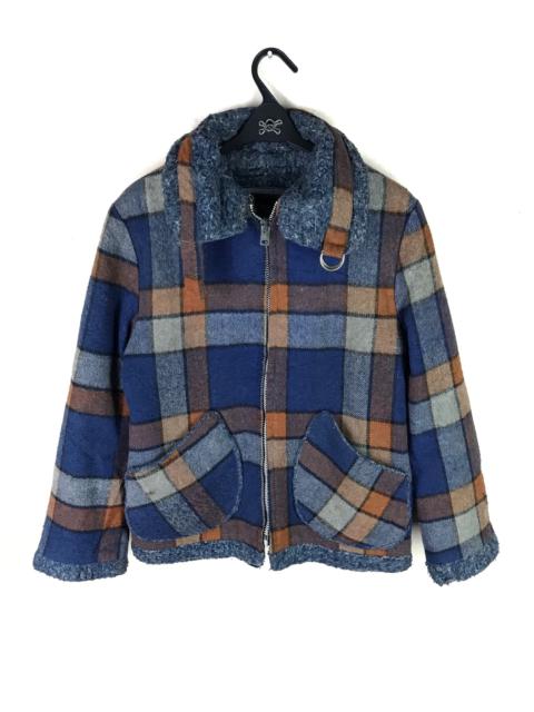 Other Designers Vintage - Wool Plaid Multicolor Heavy Coat Jacket