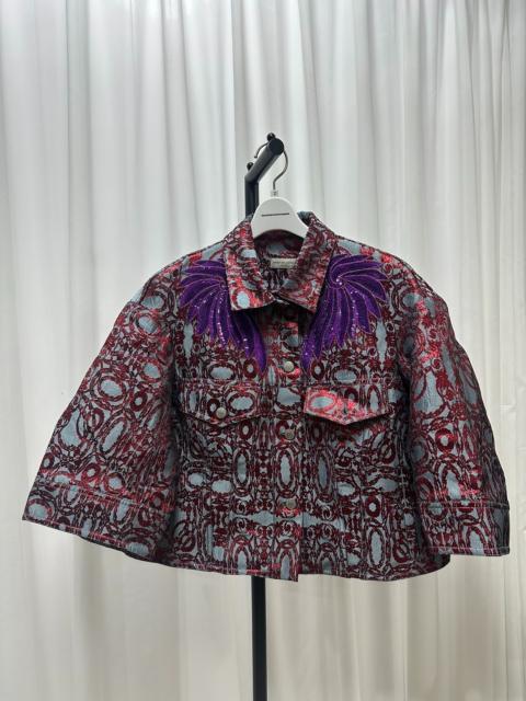Dries Van Noten Dries Van Noten embroidered cropped jacket