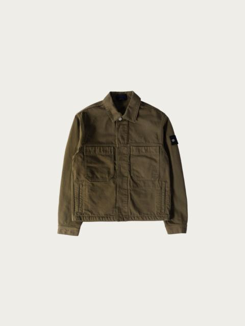 Stone Island Bull Denim Jacket - Olive