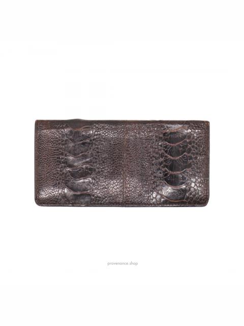 Givenchy Givenchy Long Wallet - Ostrich Leather