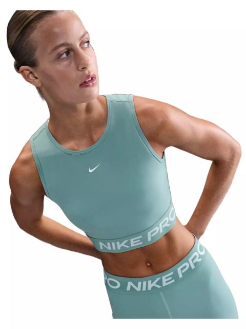 Nike Women's Pro Dri-FIT Cropped Tank Top -Green