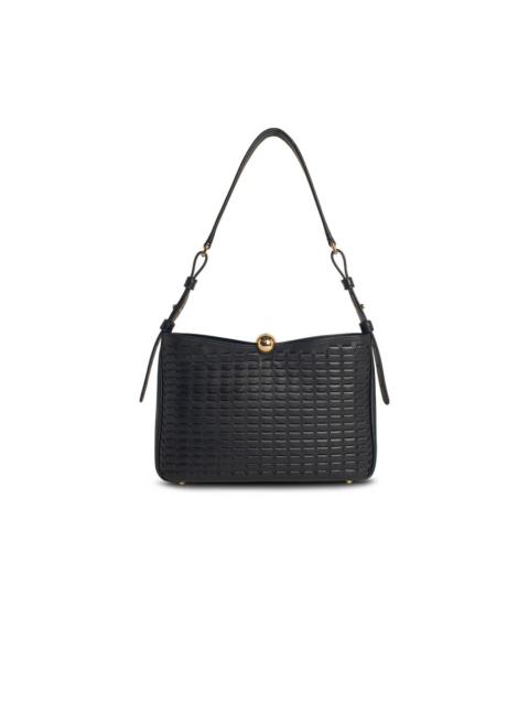 FURLA Furla sfera Soft Medium Black Leather Crossbody Bag