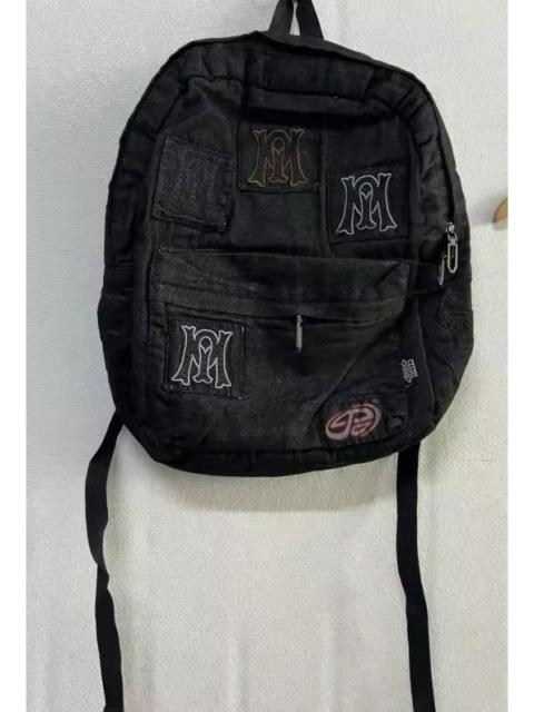 Japanese Brand - Denim Backpack Streetwear Embroidery Letter