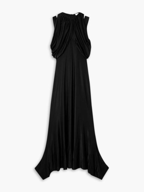rabanne Draped stretch-jersey midi dress