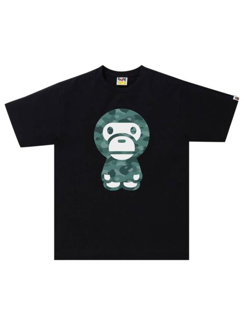 A BATHING APE® BAPE Color Camo Big Baby Milo Tee 'Black/Green'