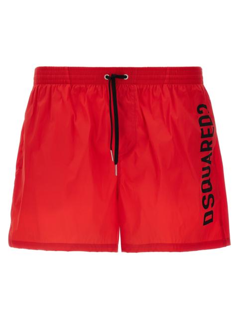 DSQUARED2 Midi Boxer Shorts Beachwear Red