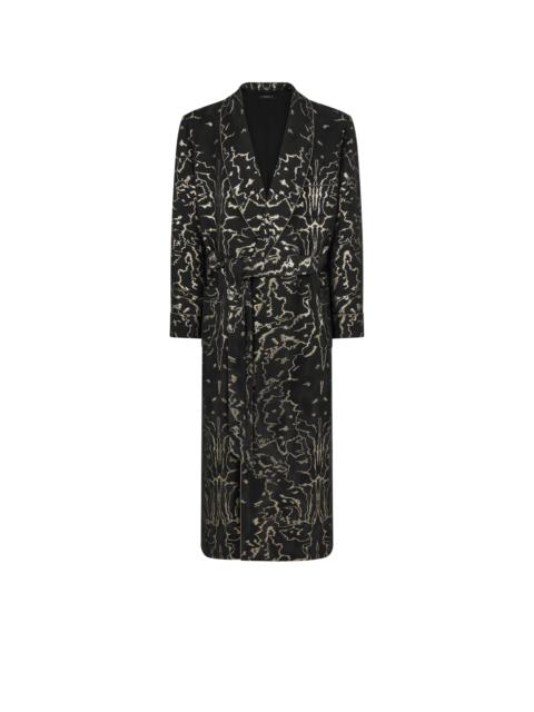 TOM FORD ABSTRACT MOIRÉ JACQUARD ROBE