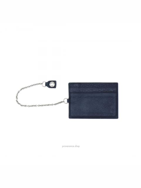 Prada Prada Cardholder Wallet - Navy Blue Saffiano Leather
